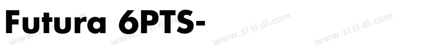 Futura 6PTS字体转换